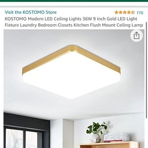 Gold ceiling light